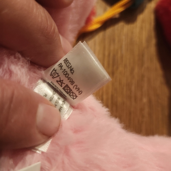 Pink and Red Stuffed Animal - Picture 10 of 13